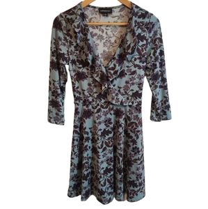 Fortune+Ivy Floral Ruffled V-neck Dress Cottagecore